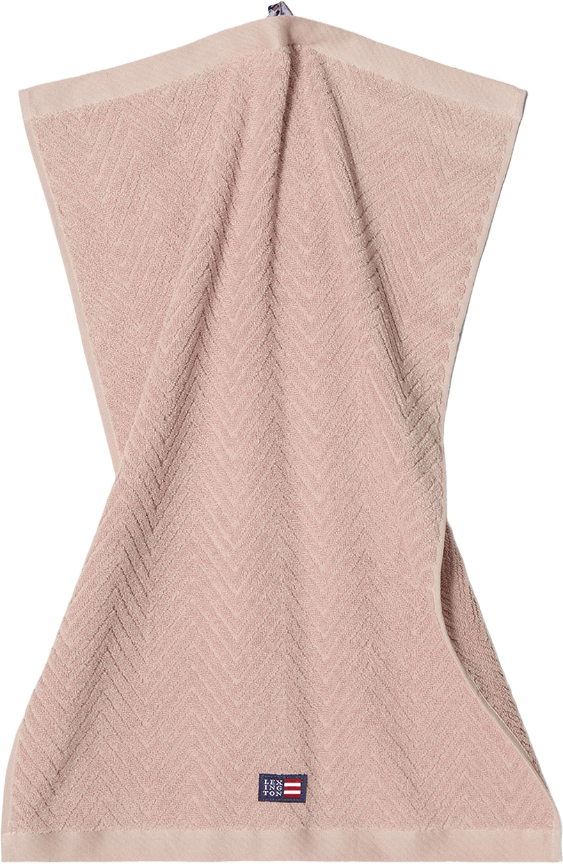 Herringbone Towel, från Lexington, i färgen Misty Rose.