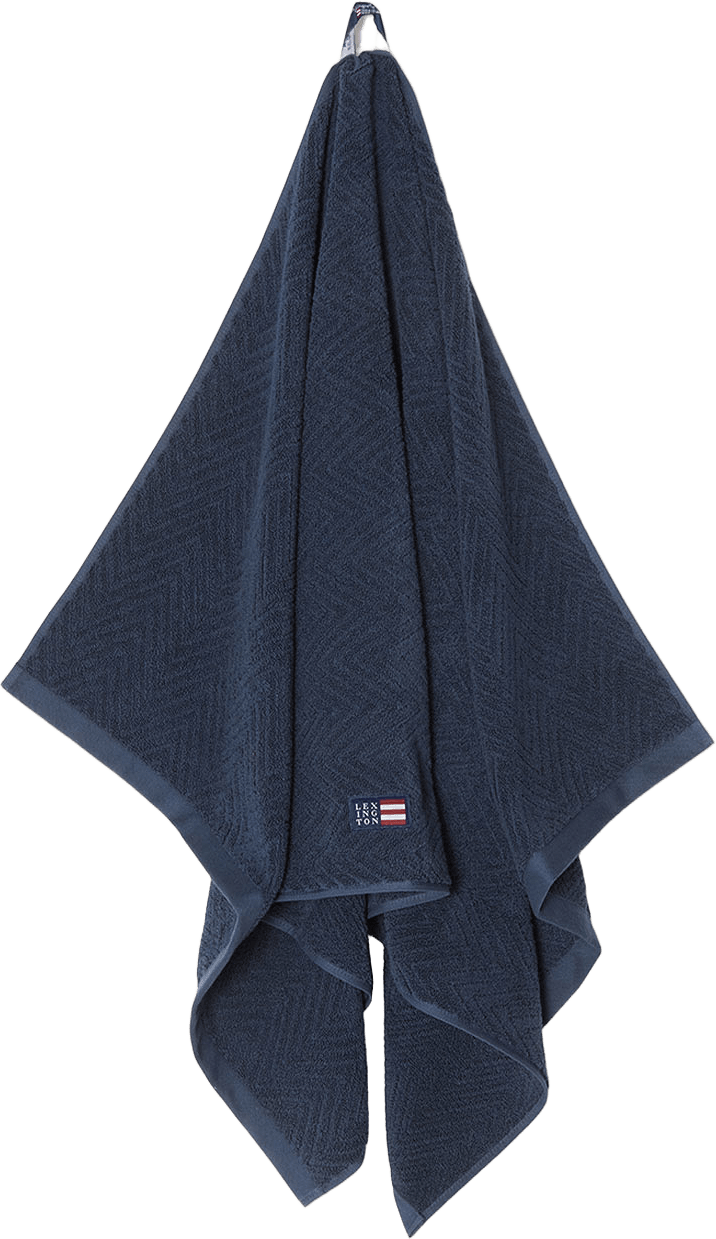 Herringbone Towel, från Lexington, i färgen Dress Blue.