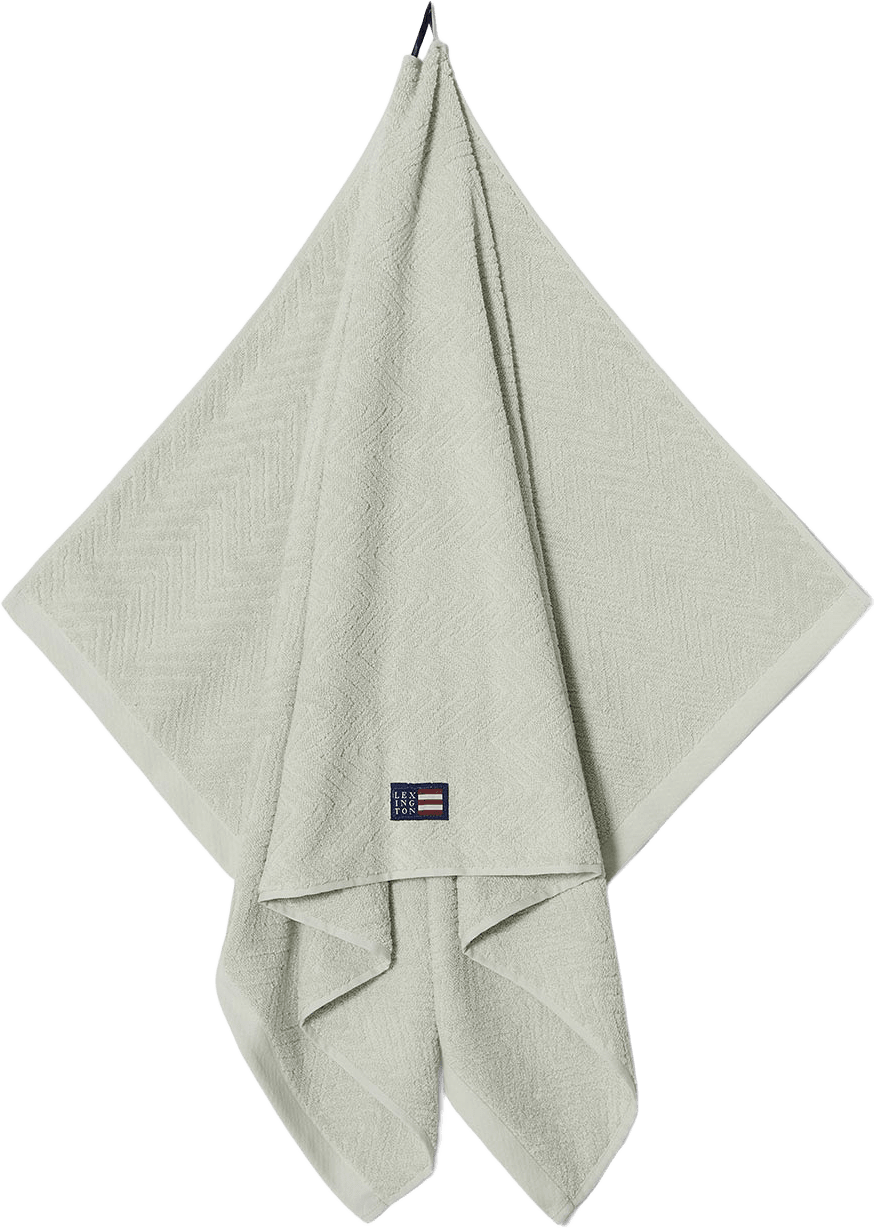 Herringbone Towel, från Lexington, i färgen Sage Green.