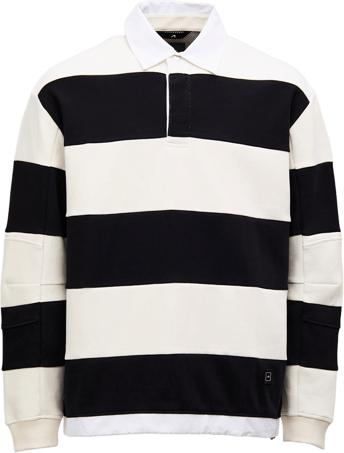 Hornsea Rugby Tröja, från Cesar, i färgen Off White/Black Striped.
