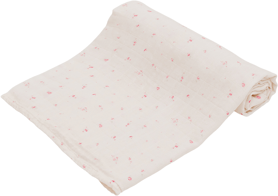 Rose Garden Swaddle, från Livly, i färgen Ivory.