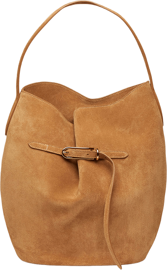 Belted Bucket Bag Large, från Liffner, i färgen Sand.