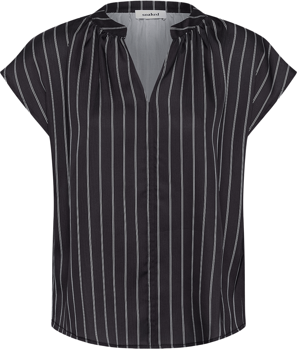 Paris top, från Soaked In Luxury, i färgen Black W Creme Stripes.