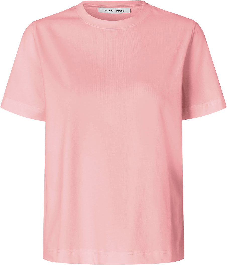 Sacamino SS T-Shirt 11725, från SAMSOE SAMSOE, i färgen Bleached Mauve Pigment.