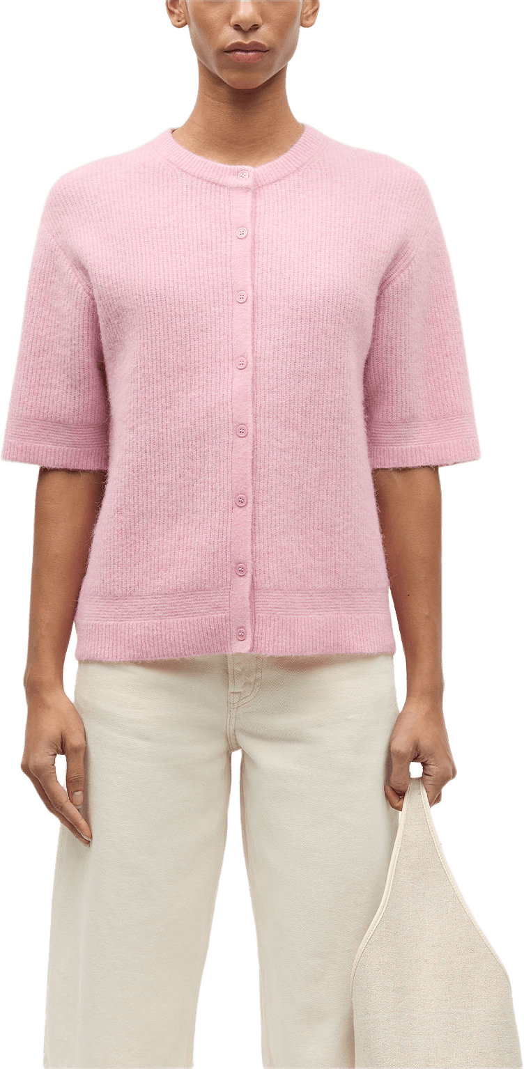 SAANOURA SS CARDIGAN 7355, från SAMSOE SAMSOE, i färgen Bleached Mauve.