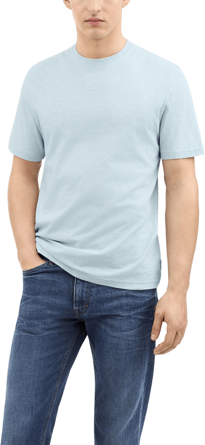 Olaf Bomulls-Linne T-Shirt, från Tiger of Sweden, i färgen Pale Jeans Blue.