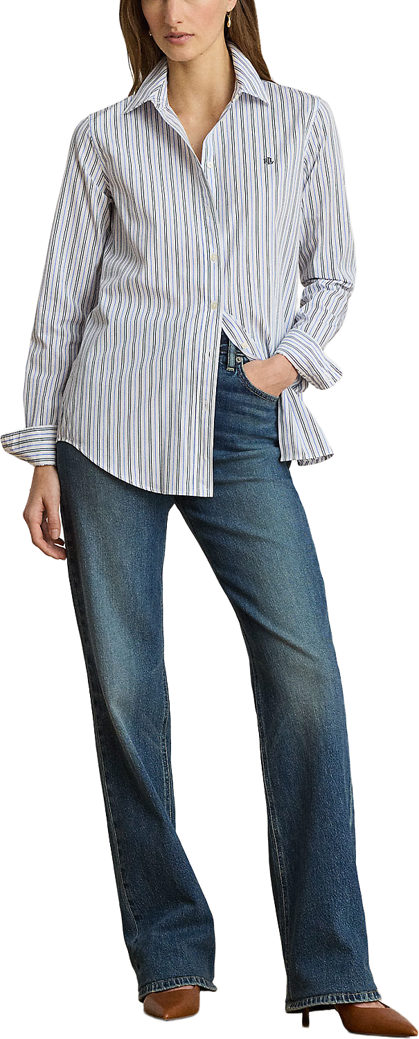 Classic Fit Striped Broadcloth Shirt, från Lauren Ralph Lauren, i färgen Blue Multi.