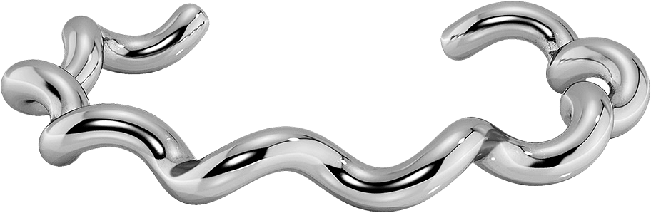 Spiral Bangle Silver, från Edblad, i färgen Silver.