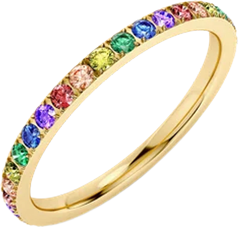 Rainbow Ring Gold/Multi, från Edblad, i färgen Gold.