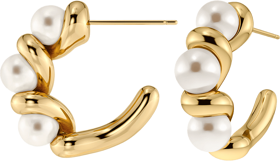 Margot Hoops L Gold, från Edblad, i färgen Gold.