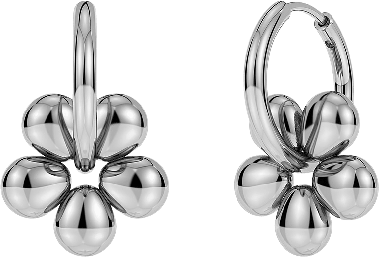 Daisy Hoops Silver, från Edblad, i färgen Silver.