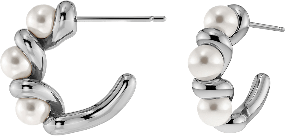 Margot Hoops S Silver, från Edblad, i färgen Silver.