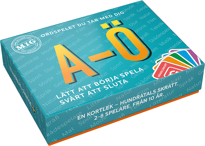 A-Ö, från M.I.G, i färgen Turkos.