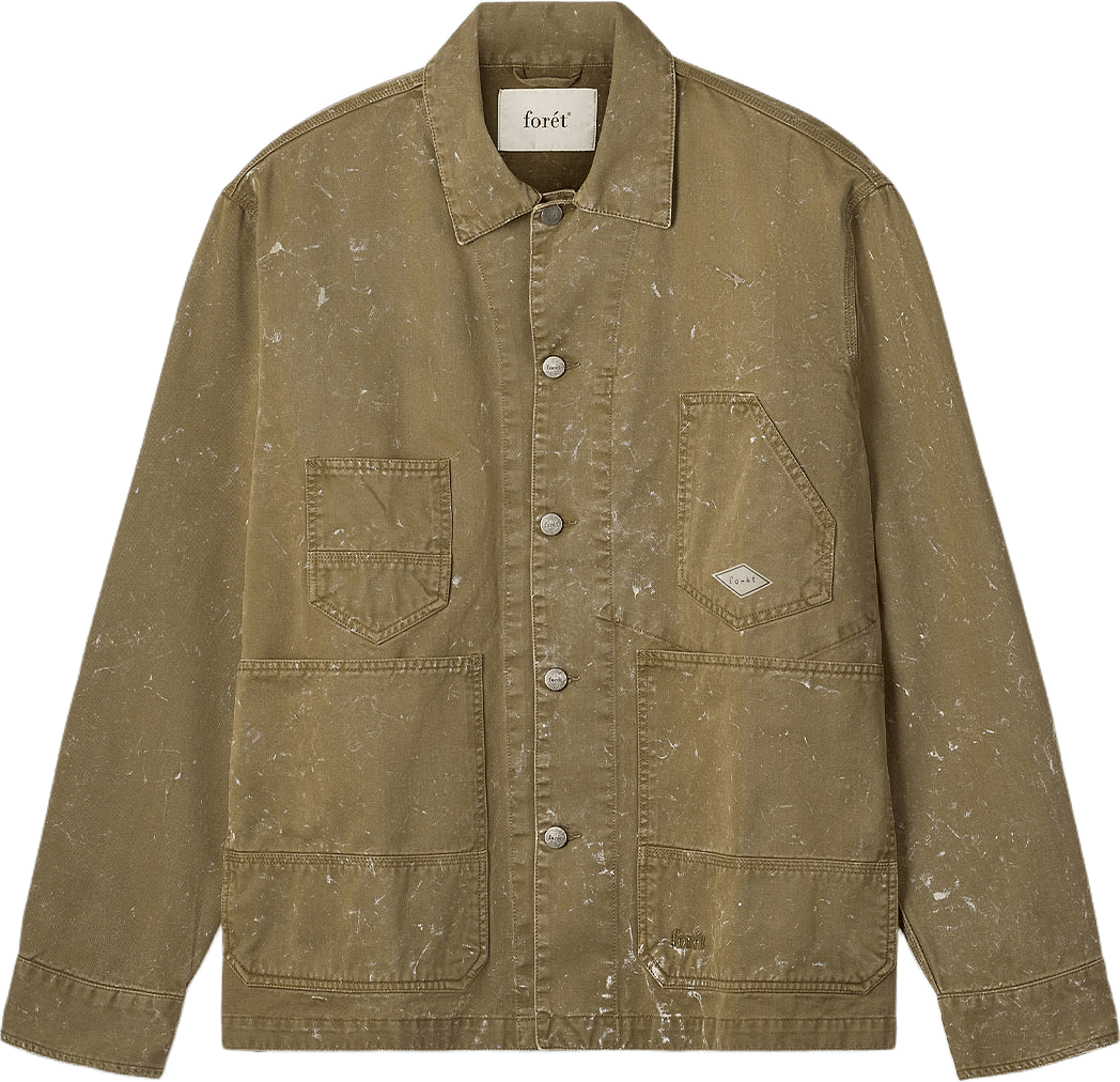 Hunter Jacket, från Forét, i färgen Antique Army.