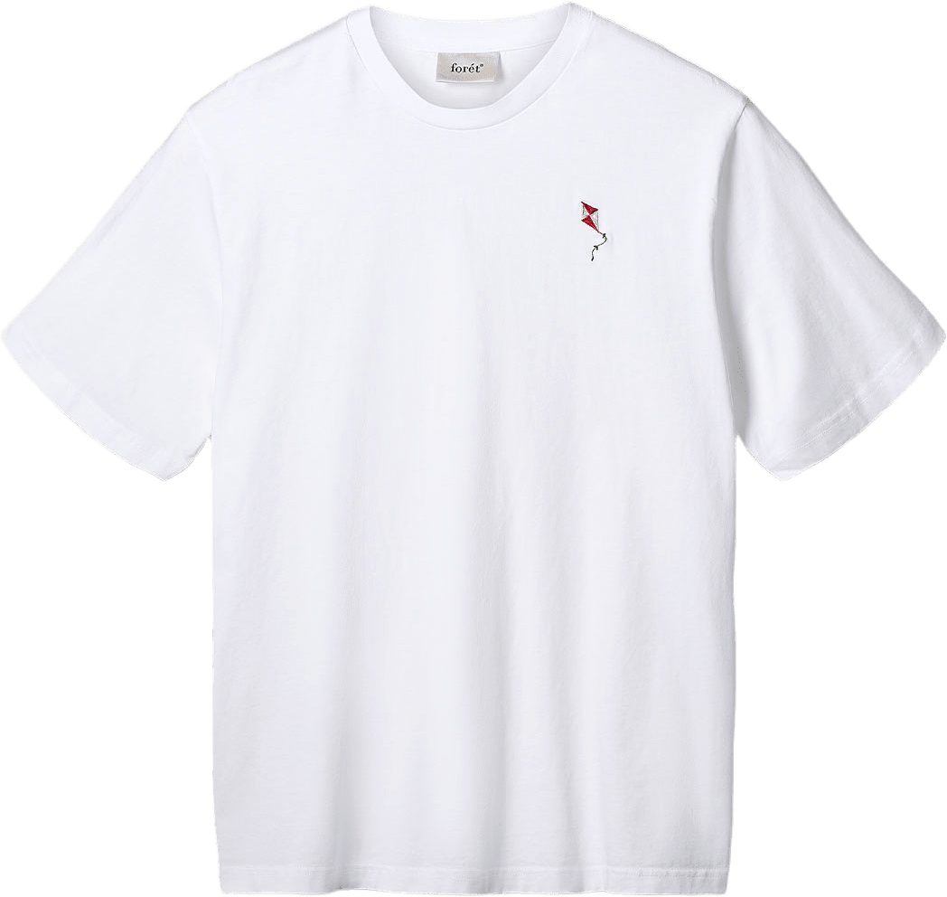 Kite T-Shirt, från Forét, i färgen White.