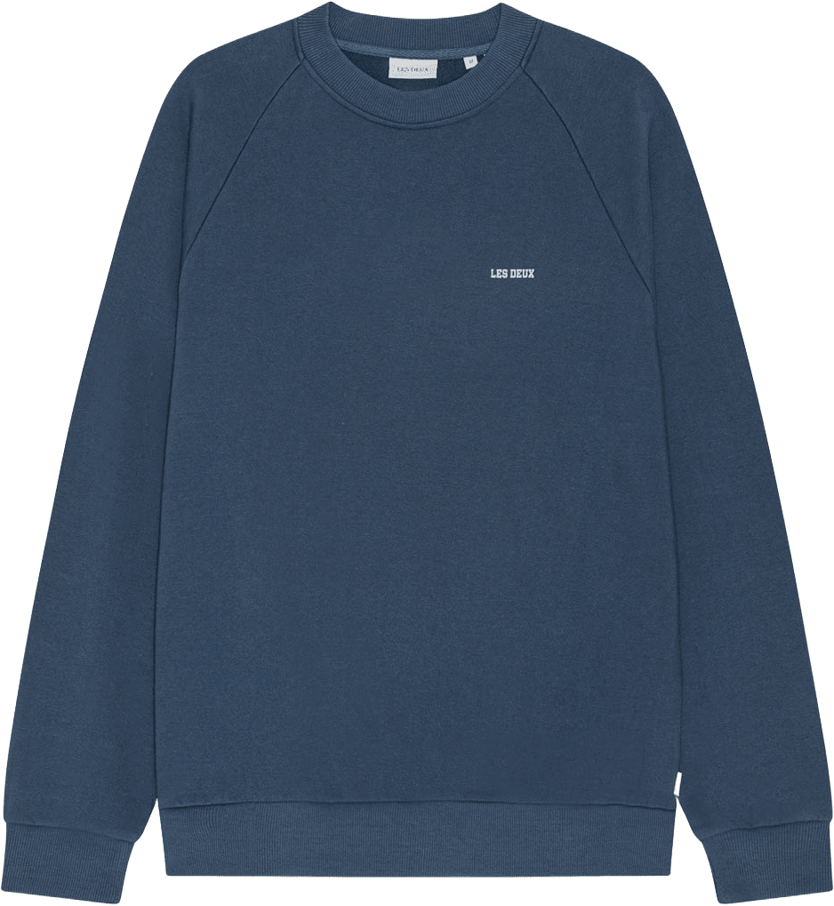 Mini Logo Sweatshirt, från LES DEUX, i färgen Dark Denim Blue.