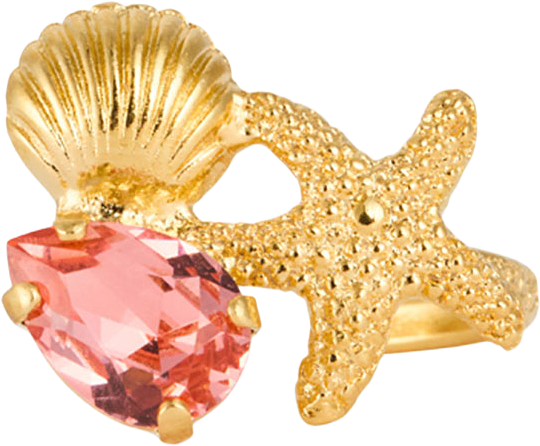 Seascape Ring, från Caroline Svedbom, i färgen Rose Peach.