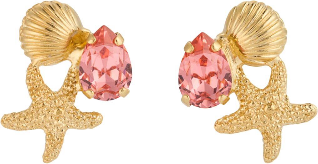 Seascape Earrings, från Caroline Svedbom, i färgen Rose Peach.