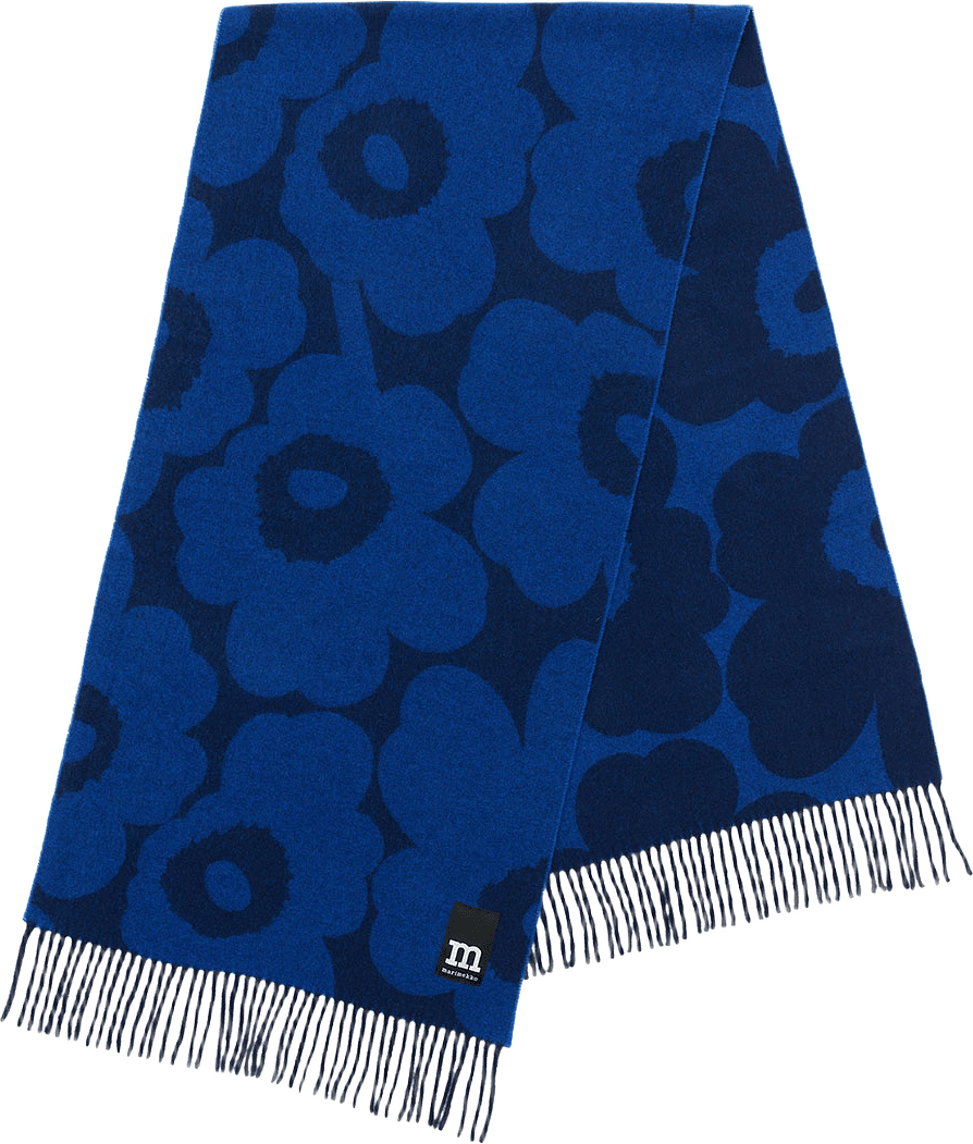 Identtinen Unikko, från Marimekko, i färgen Blue, Dark Blue.