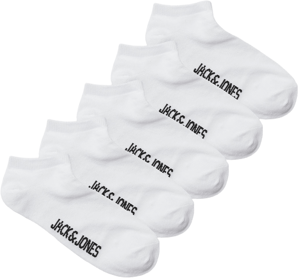 Socks 5 Pack, från Jack & Jones, i färgen White White - White - Whtie - White.