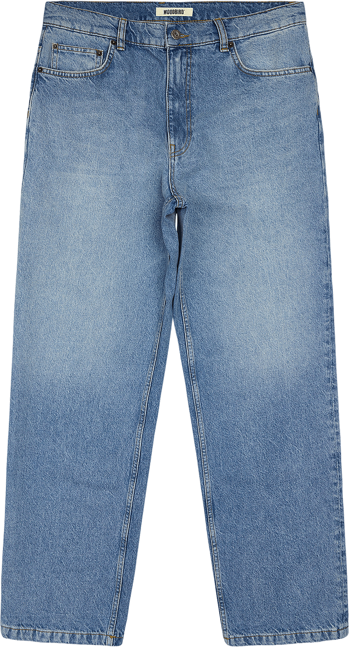 Rami Store Jeans, från Woodbird, i färgen Authentic Blue.