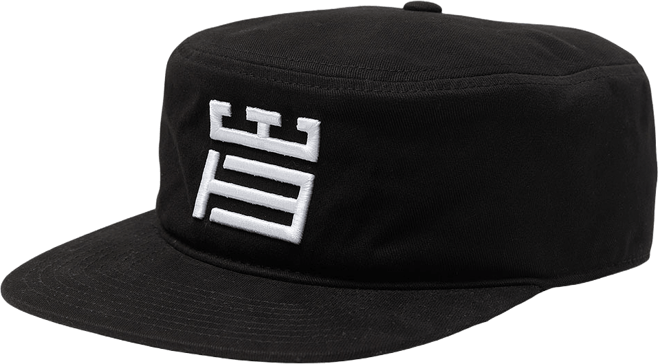 Yin Pillbox Cap, från Woodbird, i färgen Black.