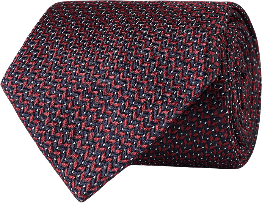Sidenslips med mikromönster, 8 cm, från Amanda Christensen, i färgen Wine Red.