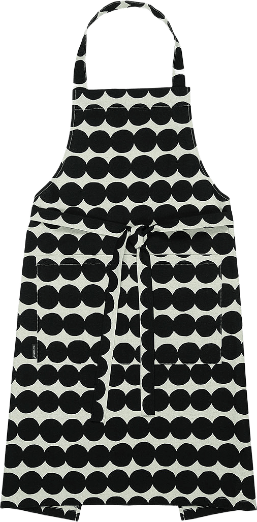 Räsymatto Appron, från Marimekko, i färgen Linen,black.