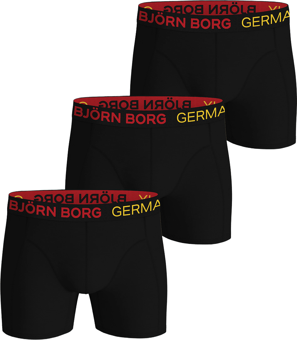 Cotton Stretch Boxer Germany 3p, från Björn Borg, i färgen Multipack 1.