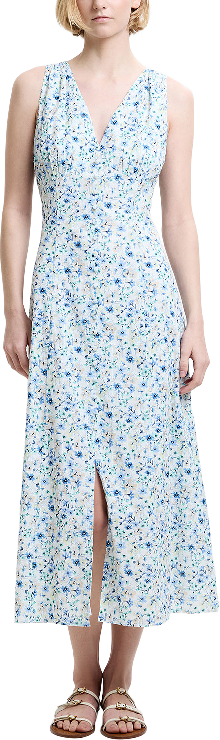 Minnie Rosalind Midi Dress, från French Connection, i färgen Ivory Multi.