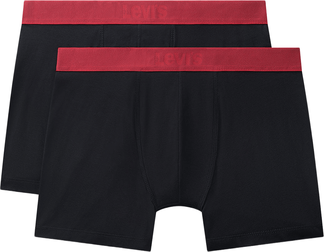 Levi’s® Men's Boxer Briefs 2 Pack, från Levi's, i färgen Black/Red.