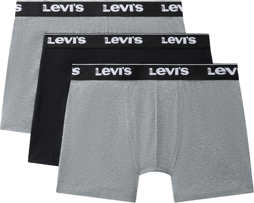 Levi's Repeat Logo Boxer brief 3-Pack, från Levi's, i färgen Grey Combo.