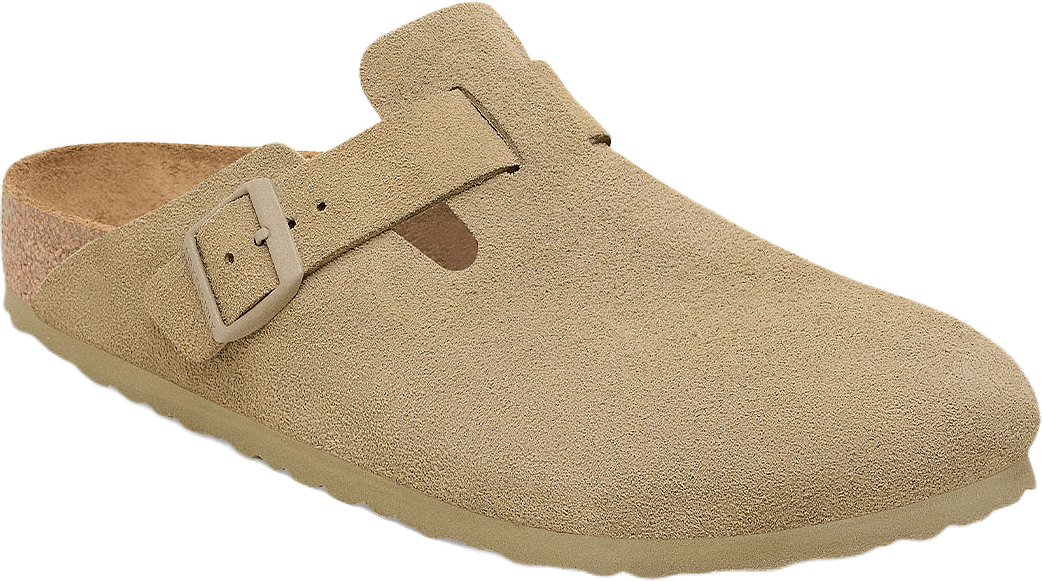 Boston LEVE, från Birkenstock, i färgen Faded Khaki.