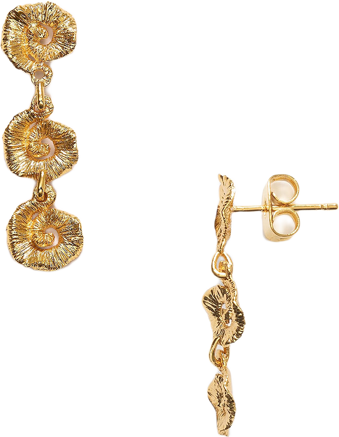 Triple Sun Earrings, från Anni Lu, i färgen Gold.