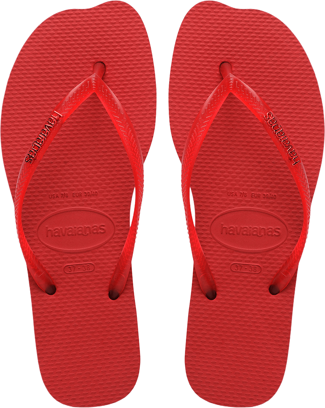 Hav. Slim Split, från Havaianas, i färgen Red.