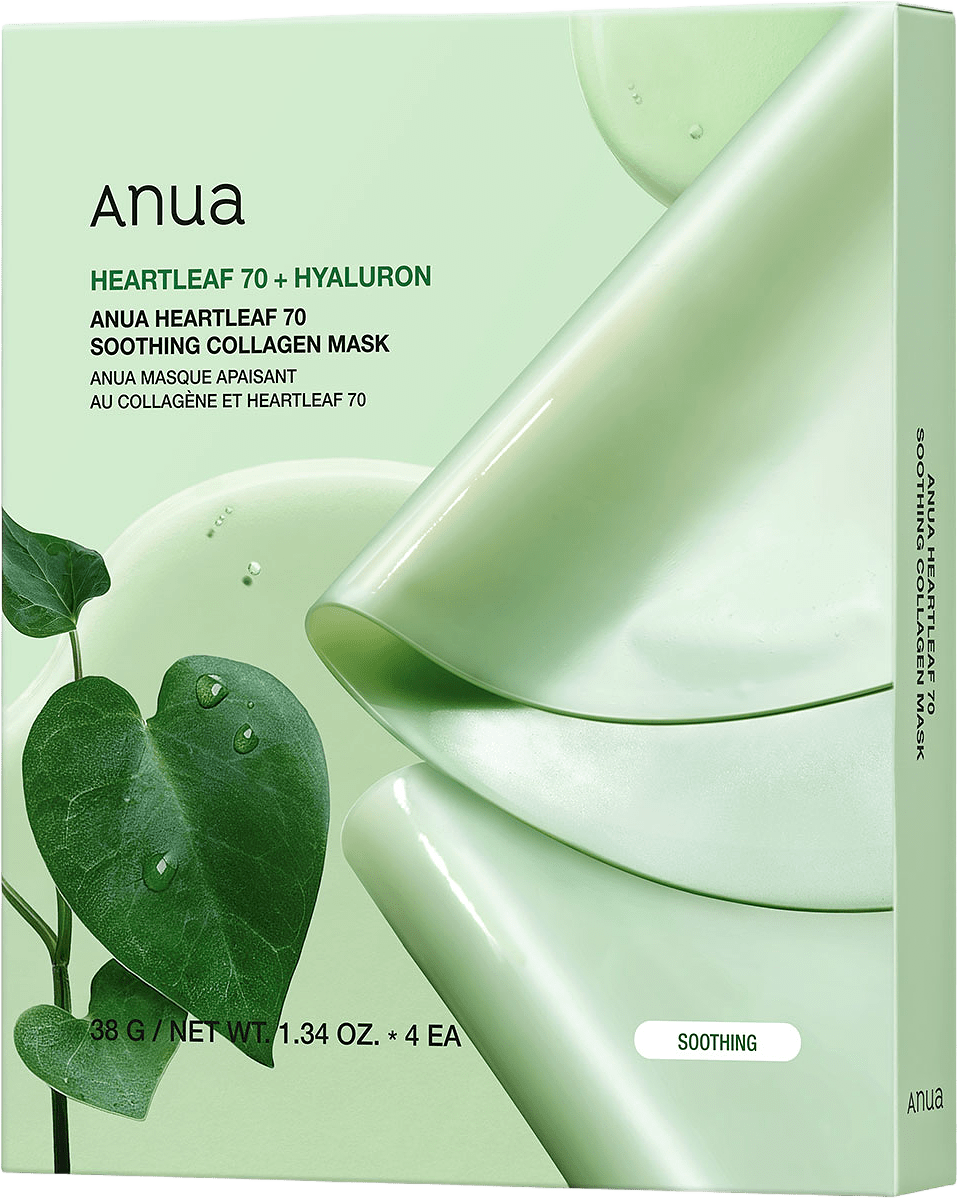 Heartleaf 70 Soothing Collagen Mask, från Anua.