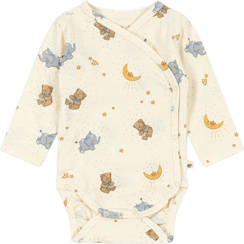 BASIC LS NEWBORN BODY, från Konges Sløjd, i färgen Cucciolo.