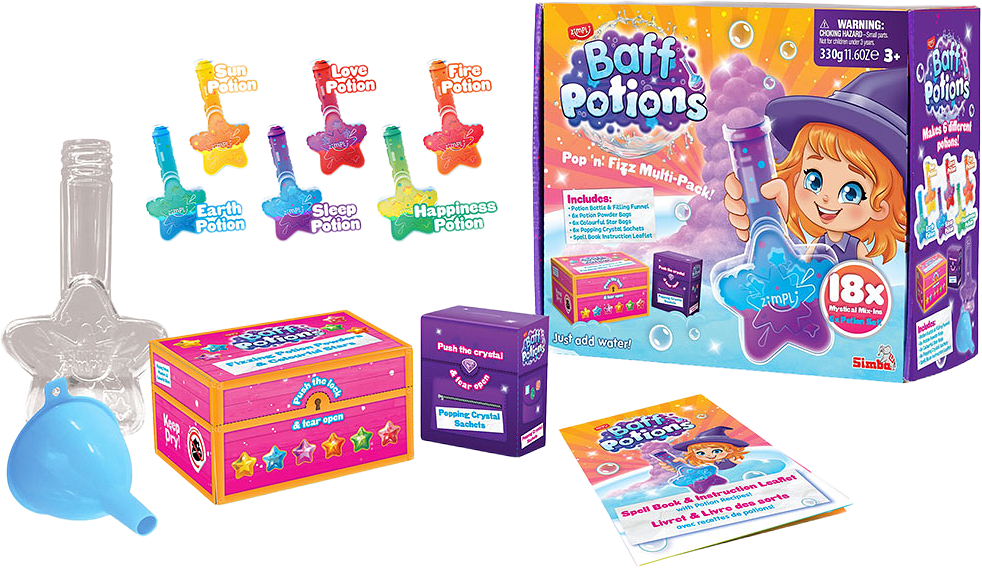 Simba Baff Potions Badset, från ZIMPLI KIDS, i färgen Flerfärgad.