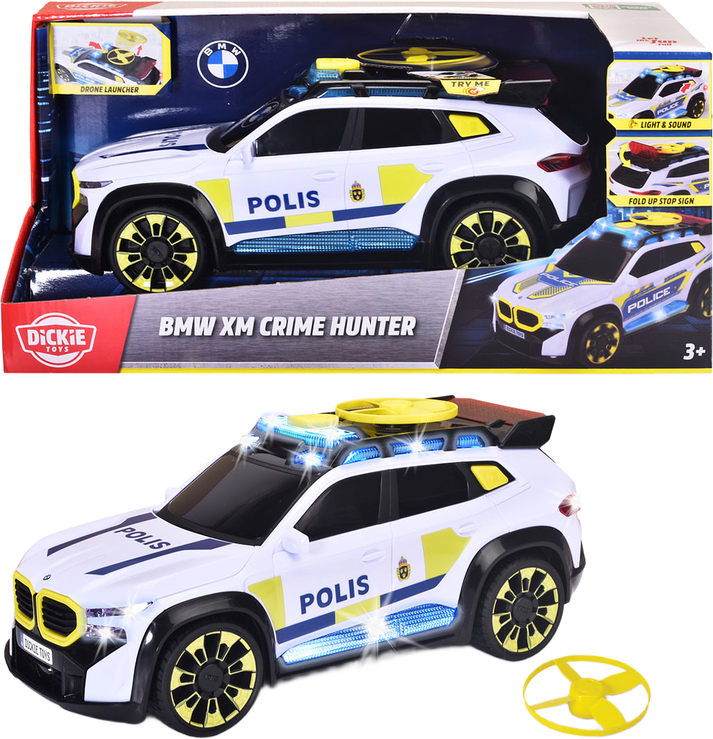 Dickie Toys BMW XM Crime Hunter Fordon, från Dickie, i färgen Flerfärgad.