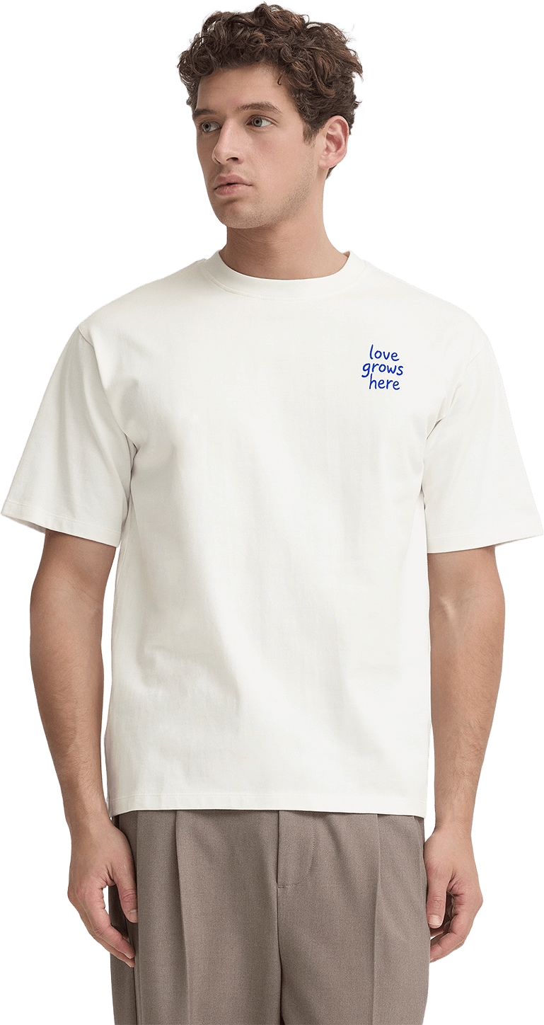 Søtopte 0284 T-Shirt, från Casual Friday, i färgen Snow White.