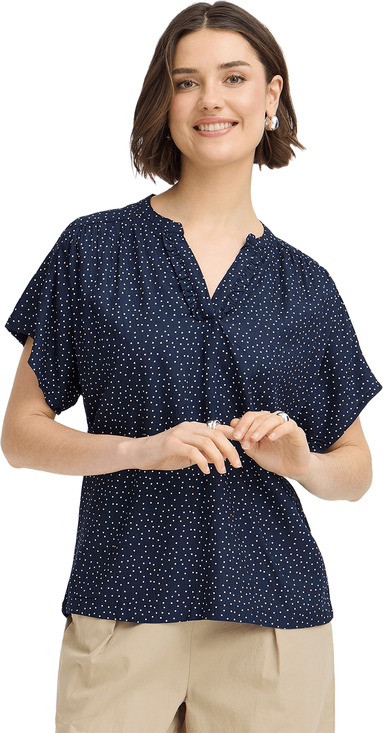 Laya Bl 1, från Fransa, i färgen Dot Dots Navy Blazer.