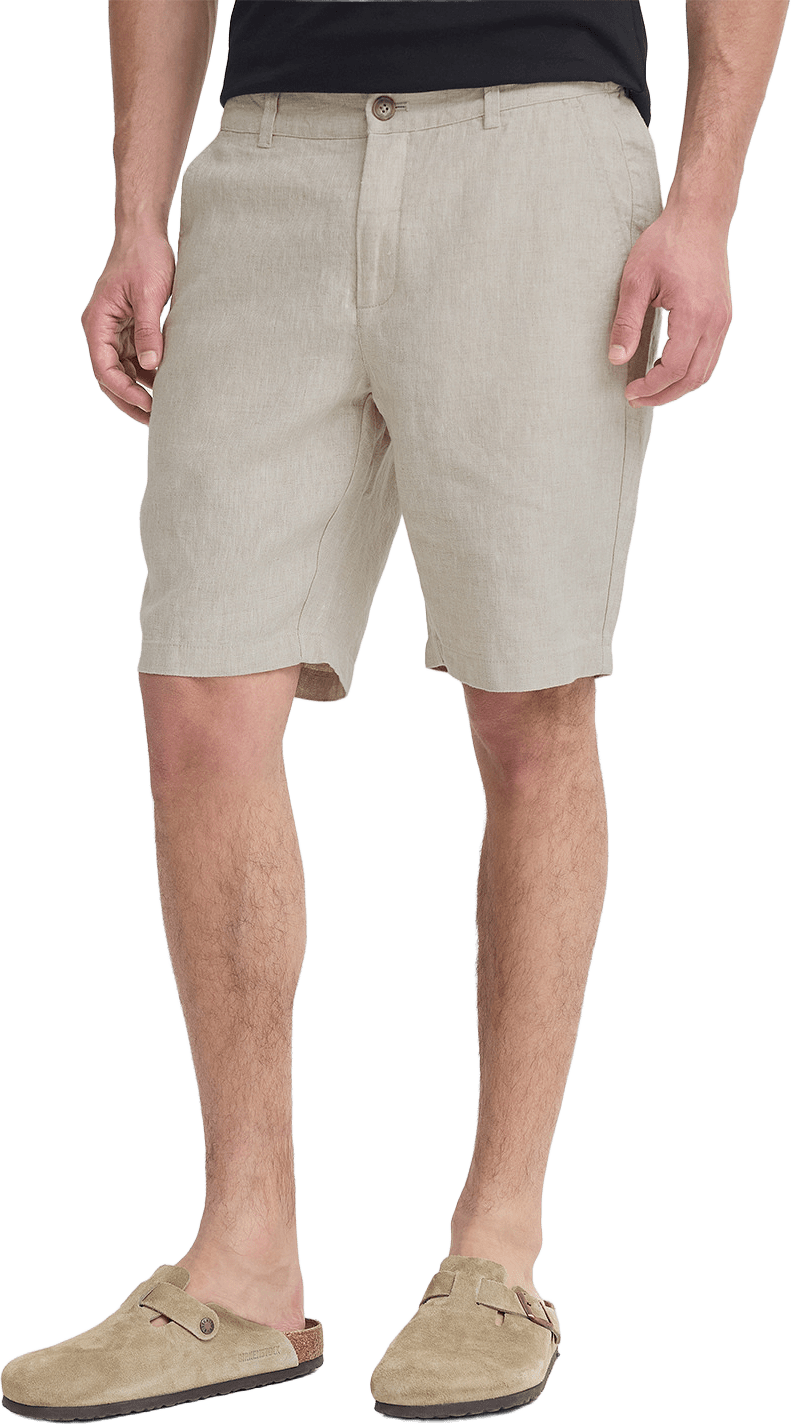 CFPANDRUP 100% linen shorts Short, från Casual Friday, i färgen Plaza Taupe Melange.
