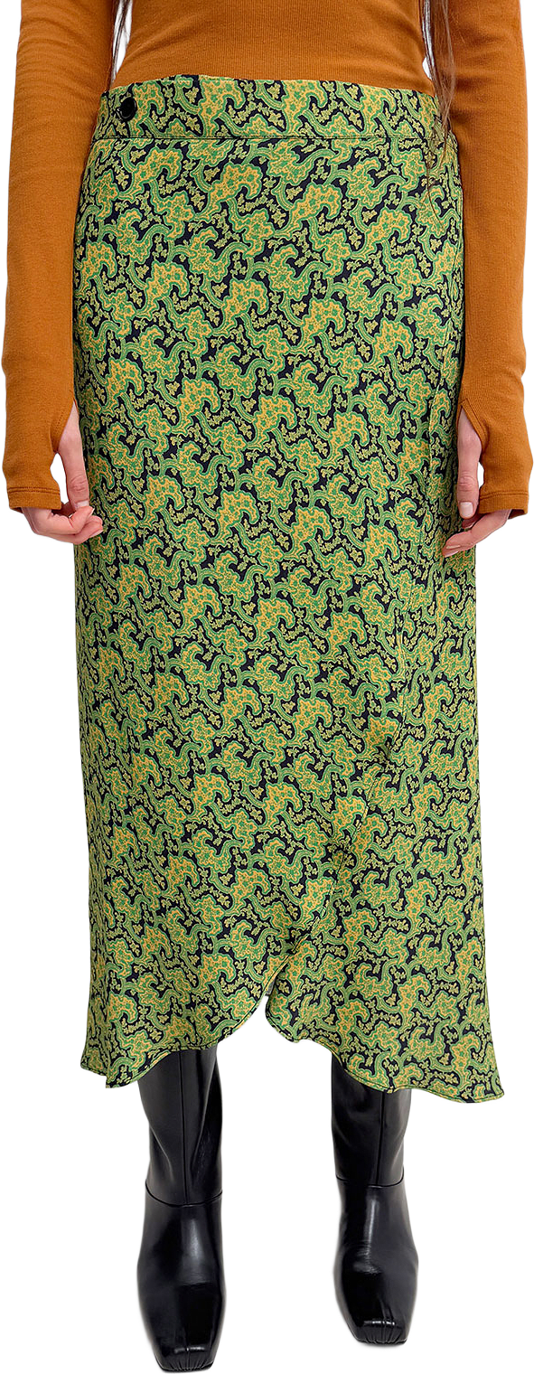 Hizomi Viscose Prt, från Rodebjer, i färgen Branches Paisley Green.