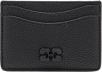 Card Holder Grained, från GANNI, i färgen Black.