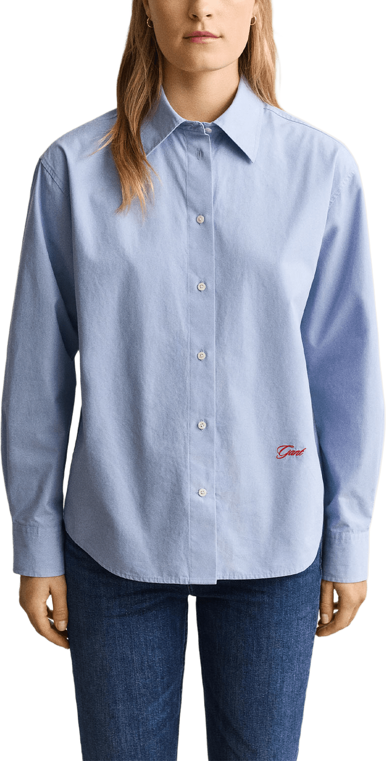 Rel Poplin Shirt, från GANT, i färgen Misty Lavender.