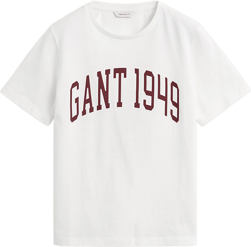 Reg Graphic Ss T-Shirt, från GANT, i färgen White.