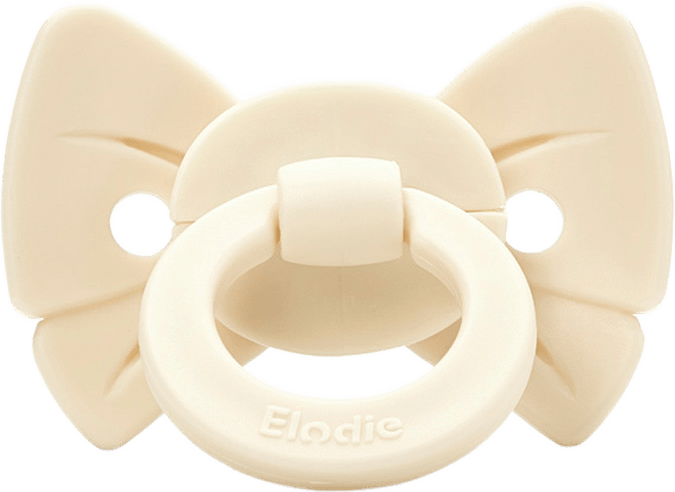 Napp Binky Bow 0-6m Oat White, från Elodie Details, i färgen Oat White.