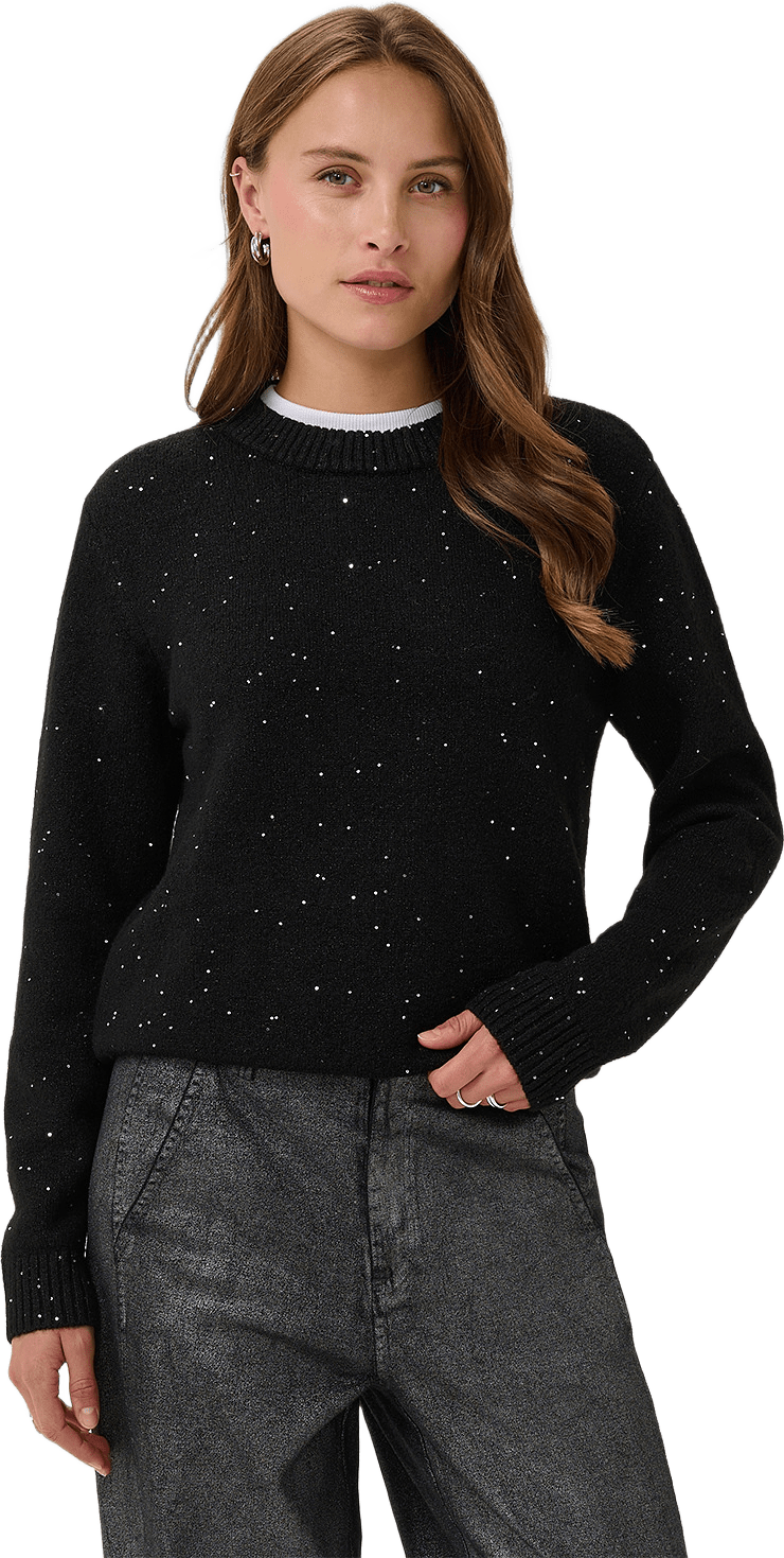 NovaSZ LS Pullover, från Saint Tropez, i färgen Black Melange.