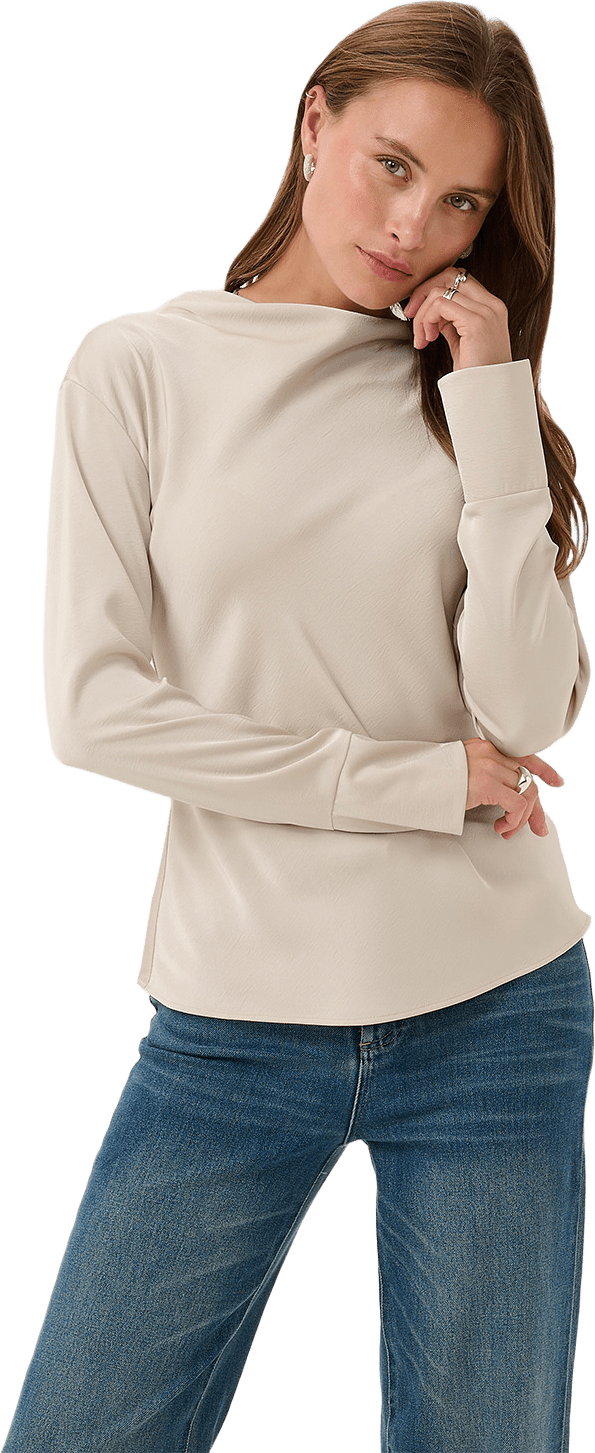 UmalieSZ Blouse, från Saint Tropez, i färgen Sandshell.