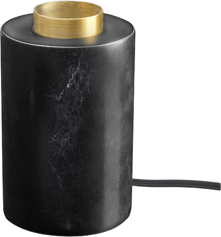 Marble bordsfot svart marmor, från Unison, i färgen Black Matt.